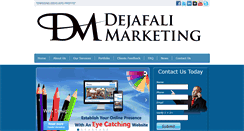 Desktop Screenshot of dejafalimarketing.com